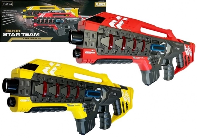 Sada Laser Tag Pušek pro 4 Týmy ve Dvou Barvách