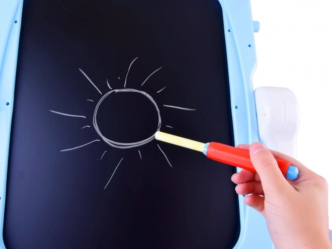 Dětská magnetická a křídová tabule – Červená
