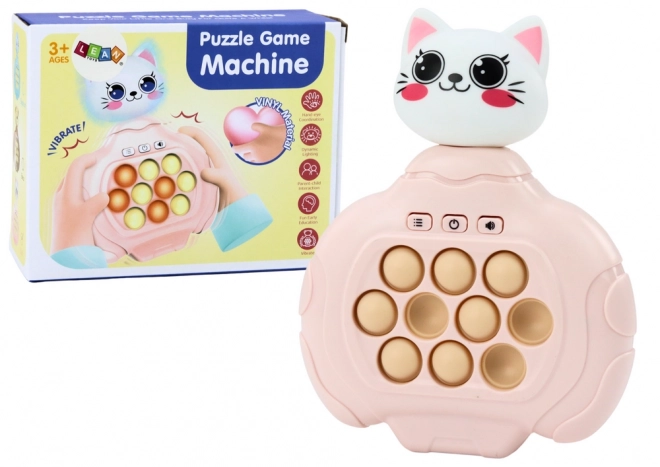 Hra Pop-It Cat Pink Arcade Console Sensory Pad Vibration