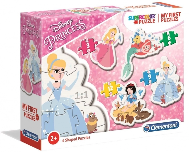 CLEMENTONI Moje první puzzle Disney princezny 4v1 (3,6,9,12 dílků)