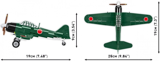 COBI 5861 II WW Mitsubishi A6M2 Zero, 1:48, 170 k