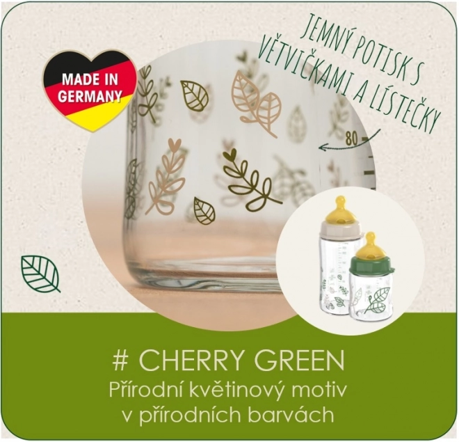 NIP CHERRY GREEN láhev PP,široká, kaučuk-M,260ml,kluk