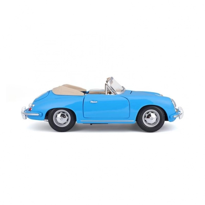 Kovový model Porsche 356B Cabriolet 1961 modrý