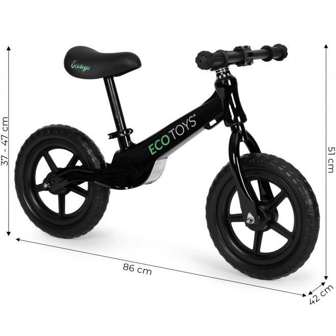 Dětské odrážedlo ECOTOYS černé