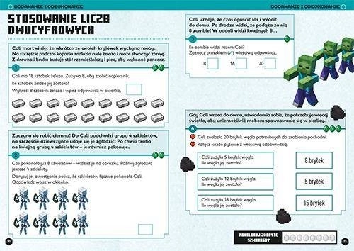 Minecraft: Velká kniha matematických mega úkolů pro děti 7+