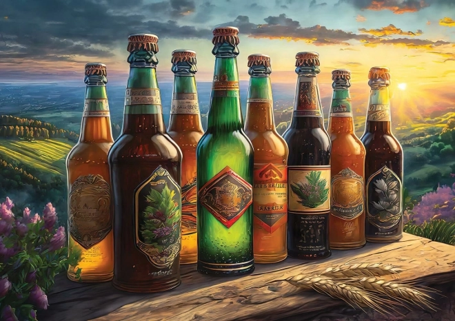 ART PUZZLE Puzzle Retro lahve od piva 1000 dílků