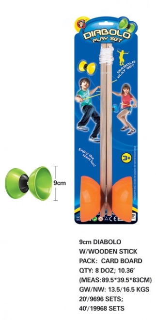 Barevné diabolo pro děti