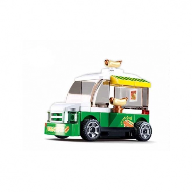 Sluban natahovací hotdog vůz