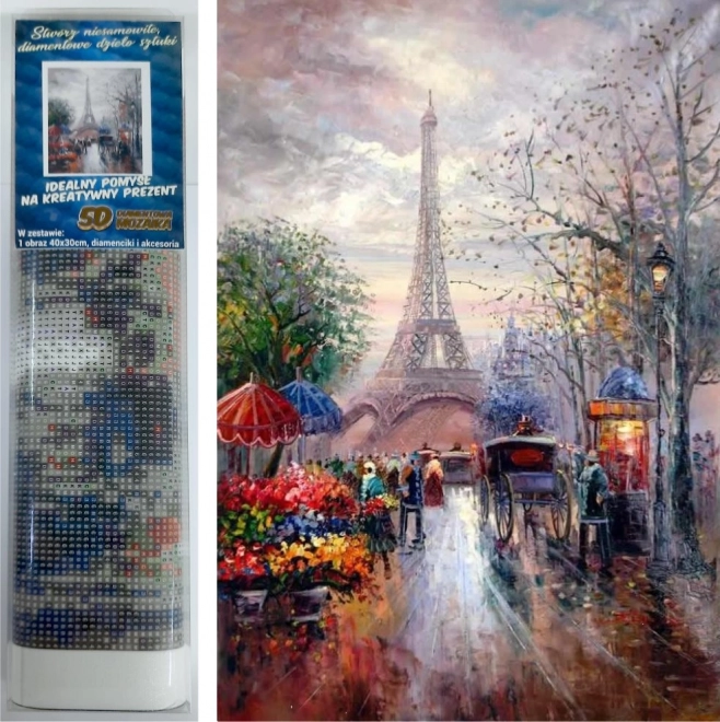 Norimpex diamantové malování procházka Paříží 30 × 40 cm