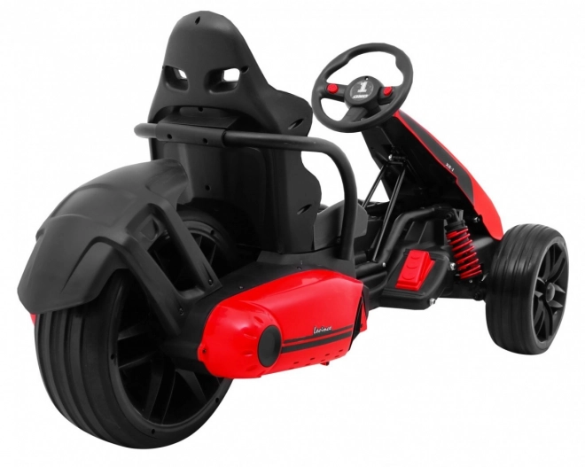 Dětská motokára Bolid XR-1 na baterie Červená + nastavitelná řídítka + tvarované sedadlo