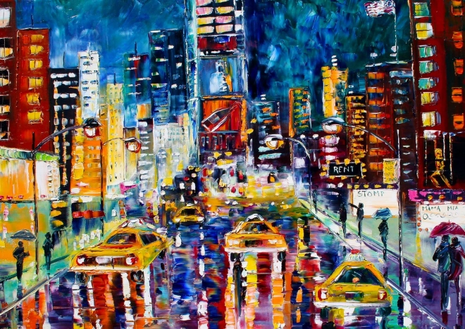 Užijte si puzzle Světla New Yorku - 1000 dílků