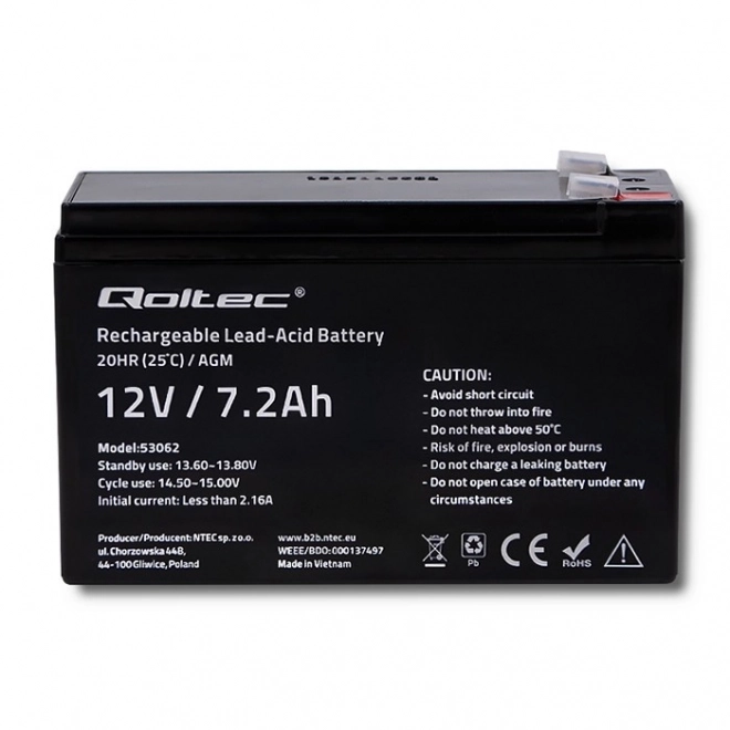Baterie AGM 12V | 7,2Ah | max. 108A