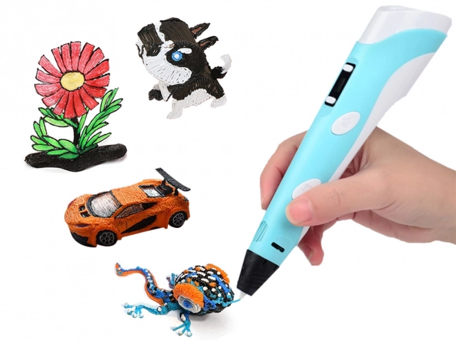 Magické 3D pero s náplněmi – Růžová