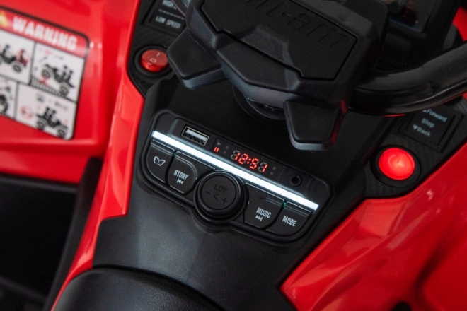 Elektrický dětský čtyřkolka Can-Am Outlander červená