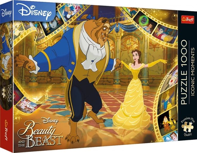 puzzle TREFL Premium Plus ikonické momenty: Kráska a zvíře 1000 dílků