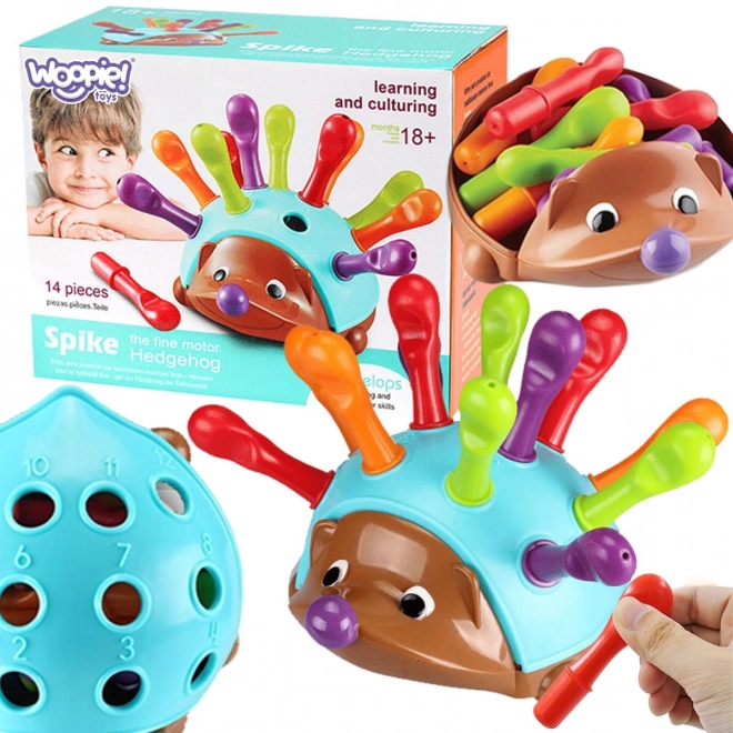 Woopie vzdělávací hra ježek sorter Montessori 4v1