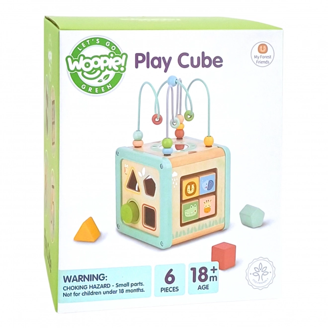 Multifunkční dřevěná kostka WOOPIE GREEN