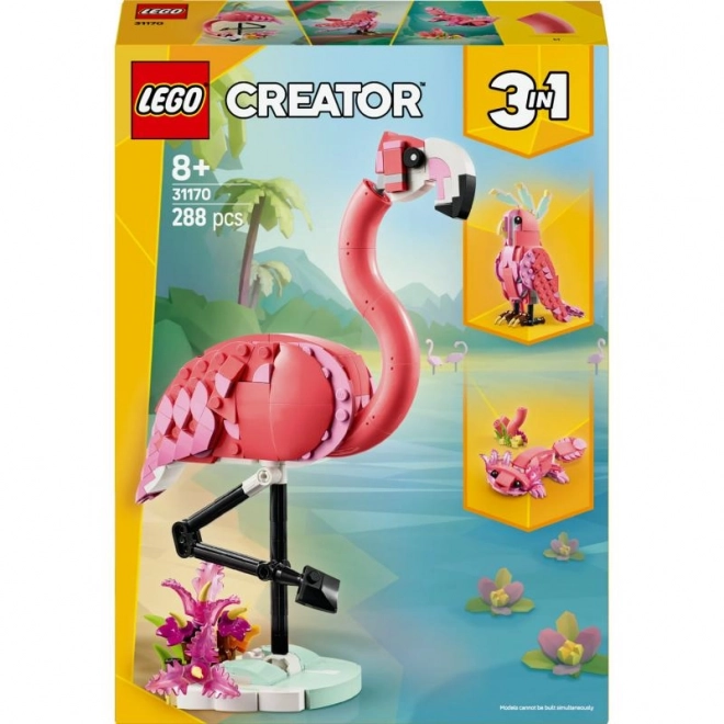 LEGO Creator 3 v 1 31170 Divoká zvířata: Růžový plameňák