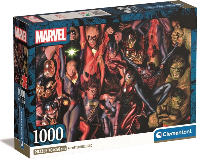 Puzzle 1000 dílků Marvel - kompaktní