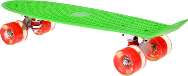 LED skateboard se svítícími kolečky