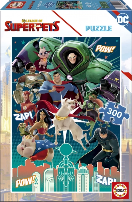 EDUCA Puzzle DC Liga mazlíčků 300 dílků
