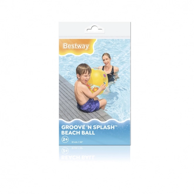 Barevný nafukovací plážový míč Bestway Groove 'n Splash 51 cm ovoce