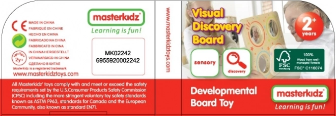 Masterkidz smyslová tabule se zrcadly a čočkami