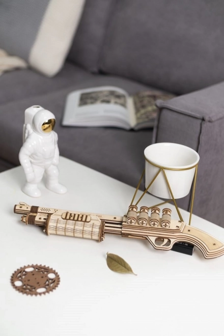 RoboTime 3D dřevěné mechanické puzzle Brokovnice Terminátor