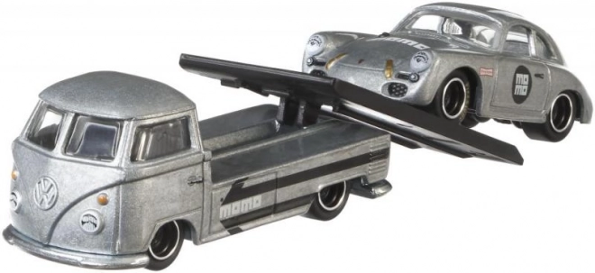 Tahač a závodní autíčko Hot Wheels