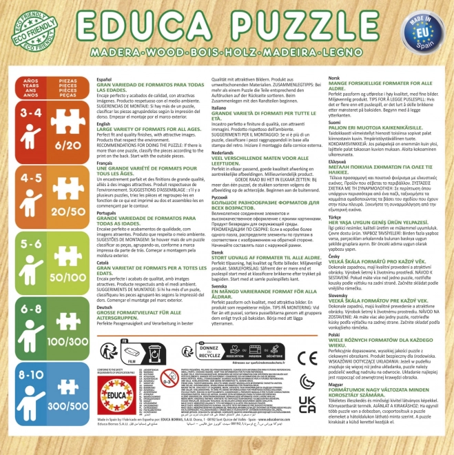 Dřevěné puzzle Lví Král a Bambi od Educa