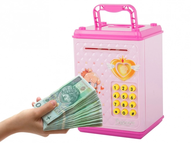 Interaktivní trezor na peníze s PIN kódem