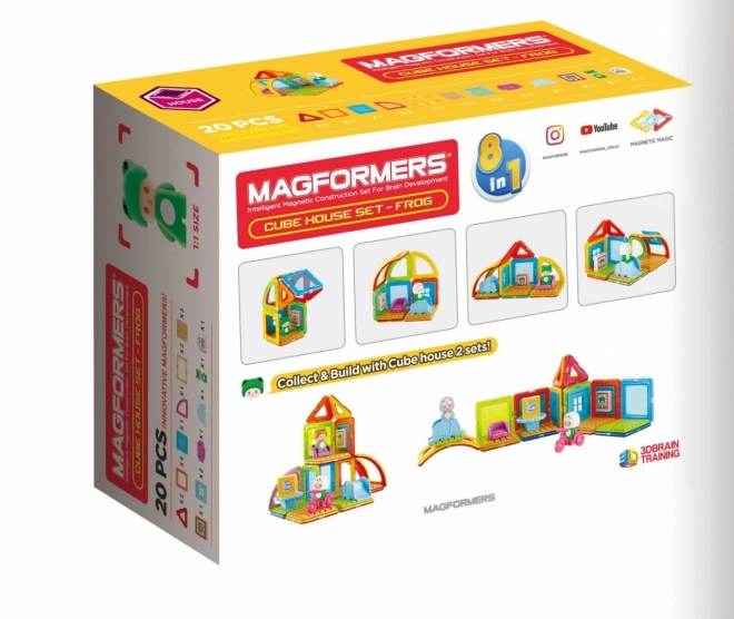 Magnetické kostky Cube House - Žába