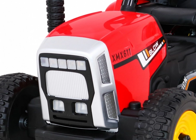 Dětský traktor s přívěsem BLOW červený
