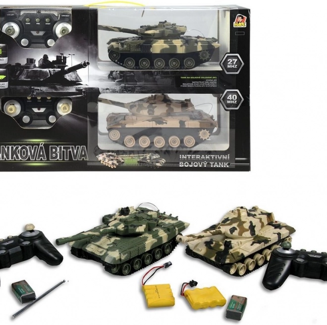 Tank na dálkové ovládání MaDe 2 ks s pojízdnými pásy