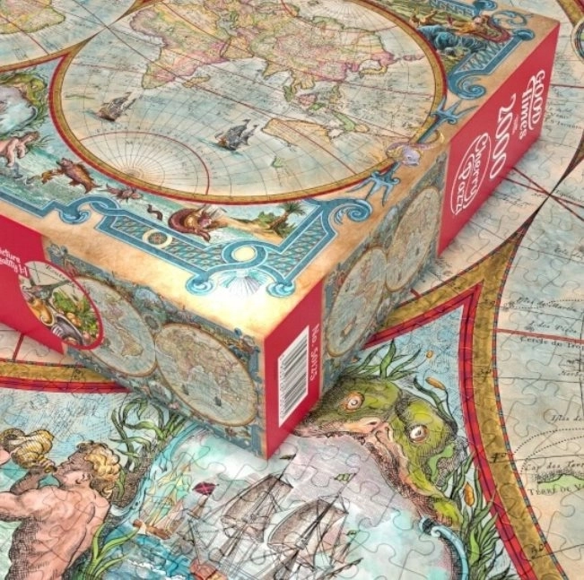 Puzzle Mapa světa Velkých objevů 2000 dílků