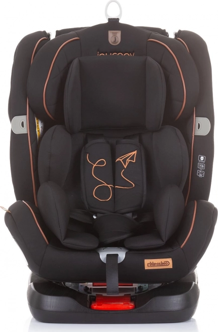 CHIPOLINO Autosedačka Journey otočná 360 Isofix 0-36 kg – Ebony