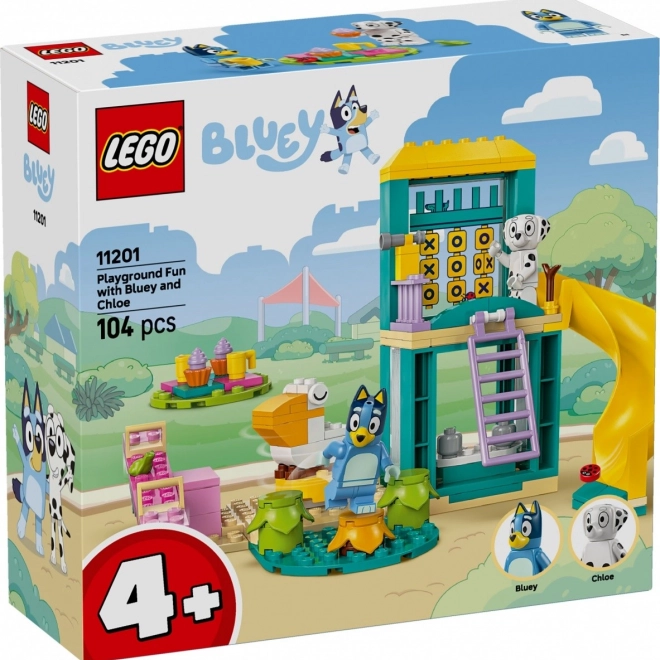 Stavebnice LEGO BLUEY – Bluey a Lucky na hřišti