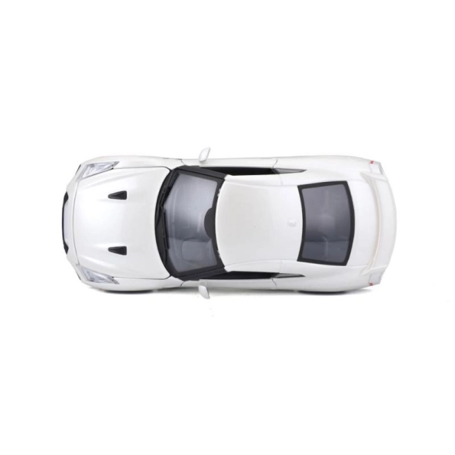 Nissan GT-R Bburago 1:24 metallic bílá – Bílý