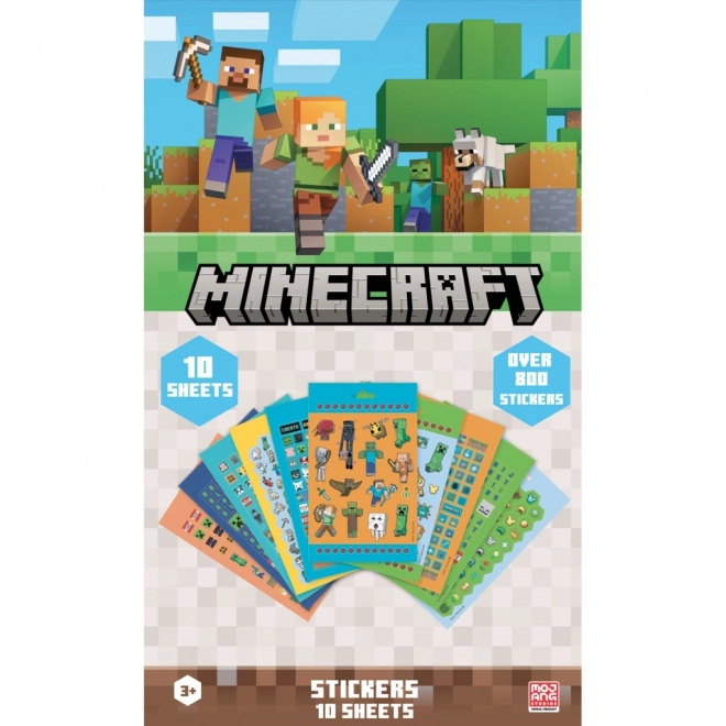 Minecraft samolepkový set 800 ks