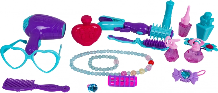 Bohatá sada kadeřnických a kosmetických doplňků