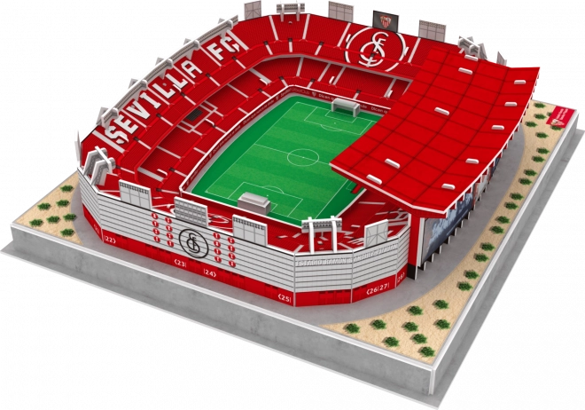 Svítící 3D puzzle stadion Ramón Sánchez-Pizjuán - FC Sevilla