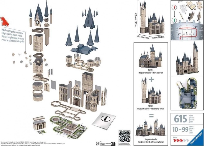 Harry Potter: Bradavický hrad - Astronomická věž 540 dílků