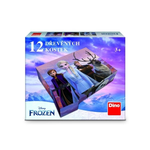 FROZEN II 12 Dřevěné licenční kostky