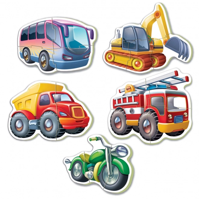 EDUCA Baby puzzle Vozidla 5v1 (3-5 dílků)