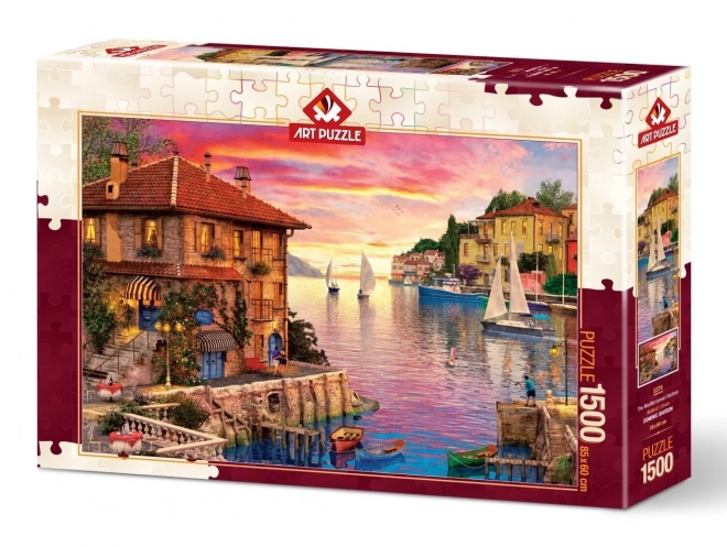 ART PUZZLE Puzzle Středomořský přístav 1500 dílků