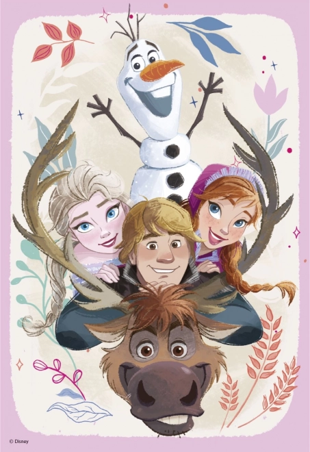 Puzzle Ledové království: Anna a Elsa 2x77 dílků