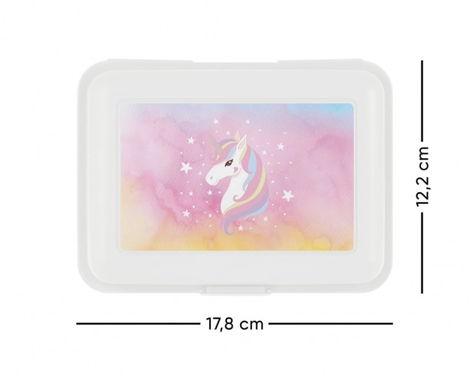 Svačinový box s motivem Rainbow Unicorn