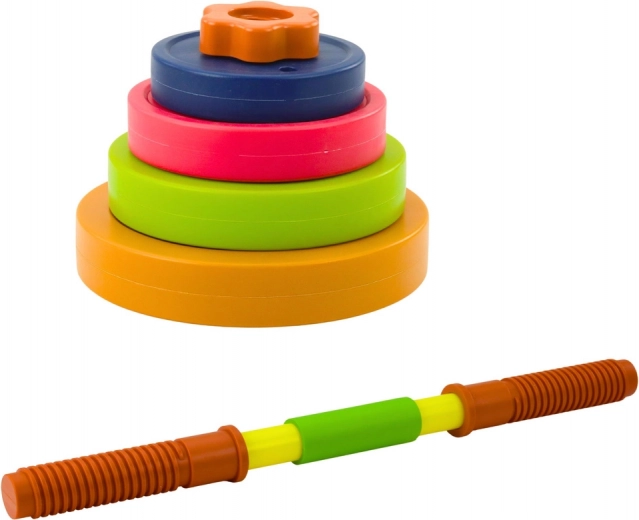 Variabilní skládání barevných talířů