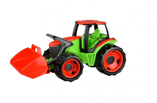 Traktor se lžící modro šedý