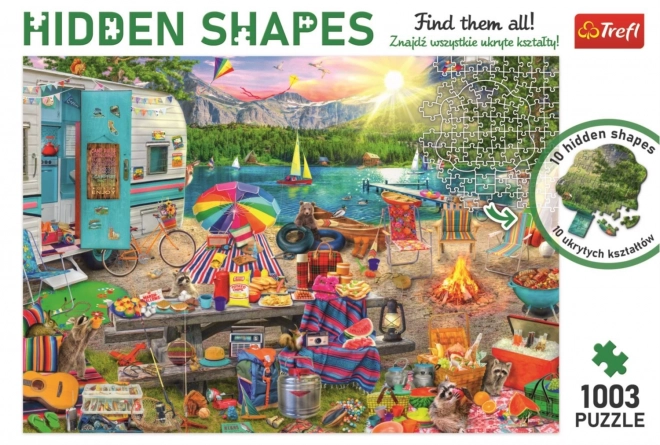 TREFL Puzzle Hidden Shapes: Výlet obytným autem 1003 dílků